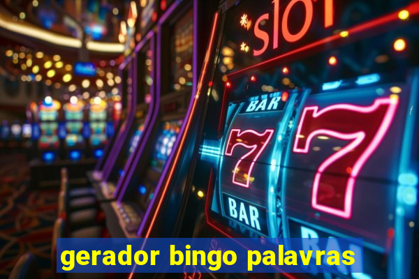 gerador bingo palavras